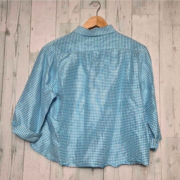 VTG Draper's & Damon's 100% Silk Button Up Pajama Top Sz M - Picture 3 of 6